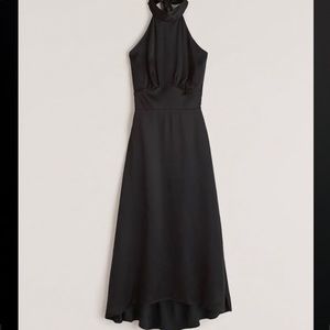 Abercrombie halter satin midi dress -new w tags